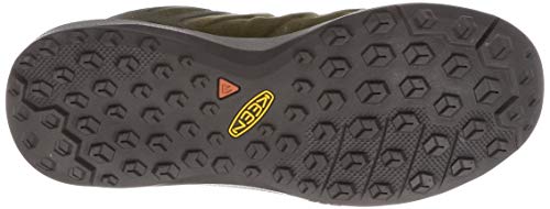 KEEN Explore Low Height Waterproof, Zapatillas para Caminar Mujer, Llovizna de Oliva polvorienta, 35 EU