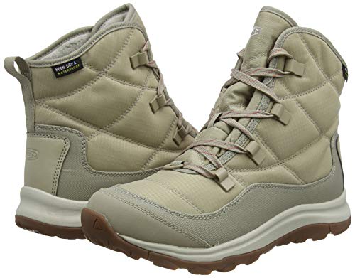 KEEN Terradora 2 Waterproof Mid Height Ankle, Botas para Nieve Mujer, Plaza Taupe Redwood, 37.5 EU