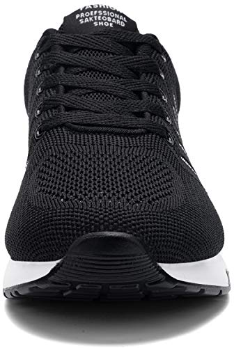 Kefuwu Zapatillas de Deportes Hombre Mujer Zapatos Deportivos Running Zapatillas para Correr Ligero Transpirables Casual Zapatos Gimnasio Correr Sneakers（Negro 44）