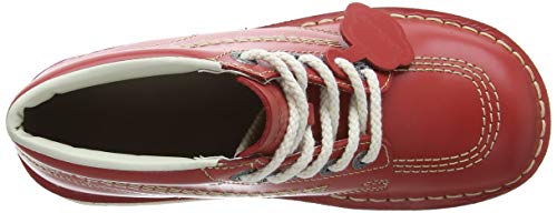 Kickers Kick Hi', Botines Mujer, Rojo (Red/Light Cream), 39 EU