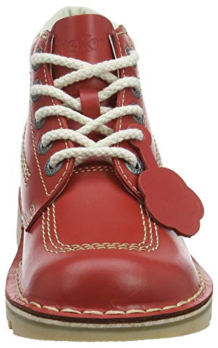 Kickers Kick Hi', Botines Mujer, Rojo (Red/Light Cream), 39 EU