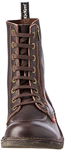 KICKERS Kickstonery Zip, Botas Cortas al Tobillo Hombre, MARRÓN Oscuro, 46 EU