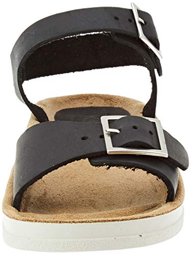 Kickers Odianna, Sandalias de Punta Descubierta Mujer, Negro (Noir 8), 40 EU