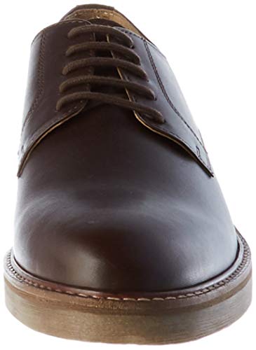 Kickers Oxbrok, Oxford Plano para Hombre, MARRÓN Oscuro, 44 EU