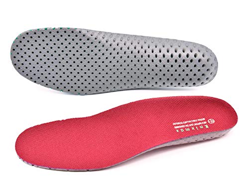 Knixmax Plantillas Deportivas Ortopedicas Hombre Mujer para Fascitis Plantar, Plantillas Elevadoras Invisibles, para el Dolor de Talón, Corrección del Tobillo, Caminar, Escalada, Rosa EU 39