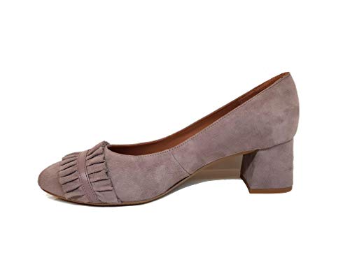 KOFICE. - Zapatos Abotinados con Tacon para Mujer con Cierre de Cremallera, Negro, Talla 39