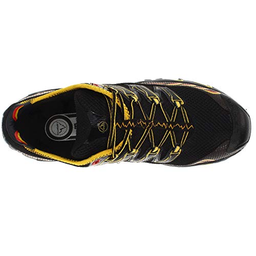 La Sportiva Ultra Raptor, Zapatillas de Running Hombre, Negro/Amarillo, 43.5