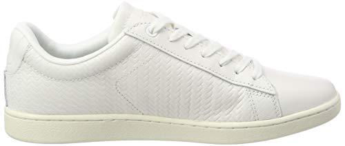 Lacoste Carnaby EVO 119 3 SFA, Zapatillas para Mujer, Marfil (Off Wht/Off Wht 18c), 37 EU