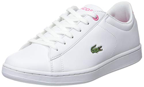 Lacoste Carnaby EVO BL 2 SUJ, Zapatillas Unisex Adulto, Blanco (B53 White/Pink), 39 EU