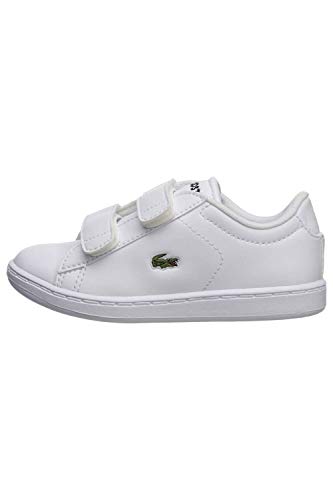 Lacoste Carnaby Evo BL4 - Zapatos de tacón para niños y niñas, color blanco, color Blanco, talla 20 EU