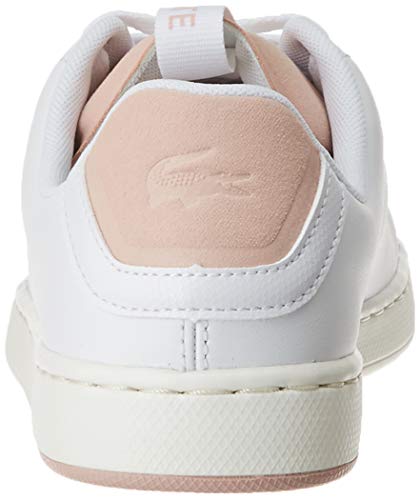 Lacoste Carnaby EVO Light-WT 120 1, Zapatillas Mujer, Blanco/Rosa/Blanco, 35.5 EU