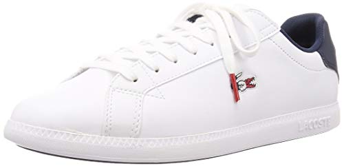 Lacoste Graduate TRI1 SMA, Zapatillas Hombre, Blanco (Wht/Nvy/Red), 41 EU