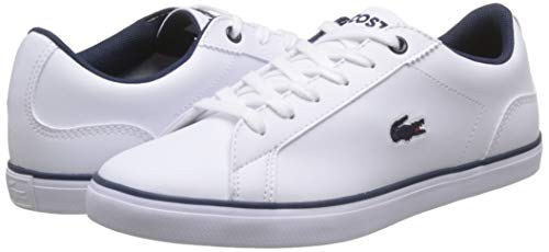 Lacoste Lerond BL 2 CUJ, Zapatillas Unisex Adulto, Blanco (White/Navy), 37 EU