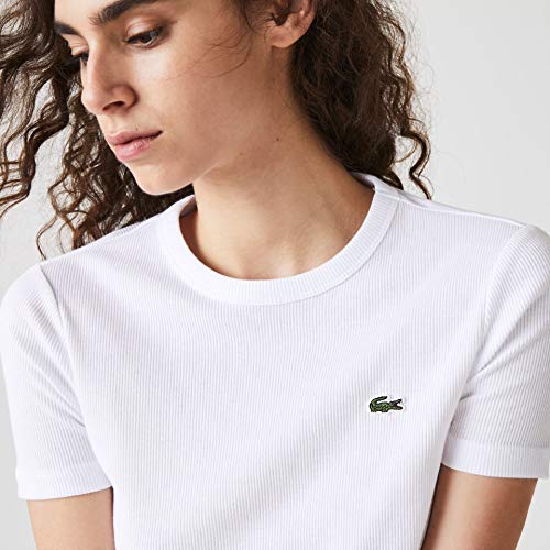 Lacoste TF5463 Camiseta, Blanco (Blanc), 38 para Mujer