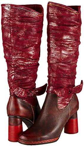 LAURA VITA Gucstoo 03, Botas Altas Mujer, Rouge Rouge, 39 EU