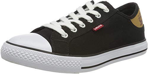 Levi's 222984-733-59, Zapatillas de Lona Mujer, Negro, 37 EU