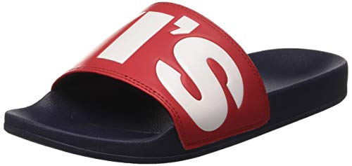 Levi's June L, Chanclas Hombre, Rojo (R Red 87), 42 EU