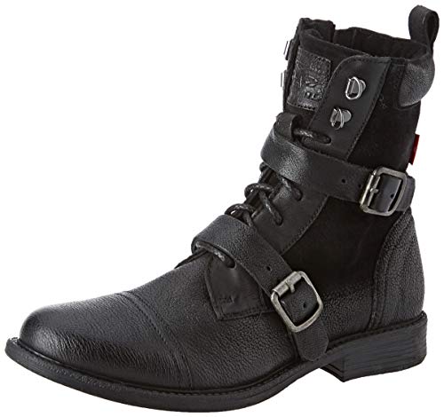 Levi's Maine W TRK, Botas Biker Mujer, Negro (Boots 59), 36 EU