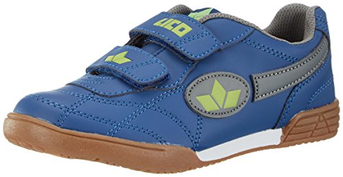 Lico Bernie V, Zapatillas Deportivas para Interior Unisex Niños, Azul (Marine/Grau/Lemon), 37 EU