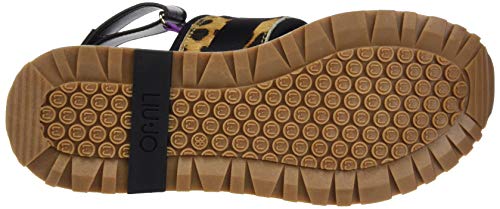 LIU JO Shoes LIU Jo Wonder Maxi 06-Sandal, Sandalias con Punta Abierta para Mujer, Multicolor (Leopard S19c1), 38 EU