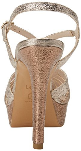 lodi Tim, Sandalias con Plataforma para Mujer, Multicolor (Alice Nude-Plata-Platino Nude), 40 EU