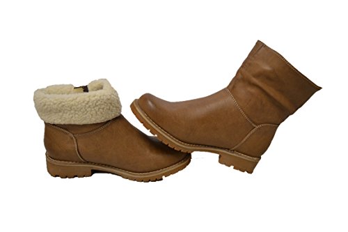 Lois 85041 Marron - Bota con Abrigo para Mujer (40)