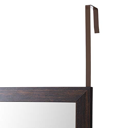 Lola Home Espejo de Puerta Moderno de plástico de 35 x 125 cm (Marron)