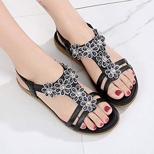 Luckycat Sandalias Mujer Verano 2020 Fiesta Plataforma Cuña Zapatos Mujer Tacon Bajo Elegantes Casual Sandalias de Mujer Vestir Comodas Bohemia Bonitas Punta Abierta