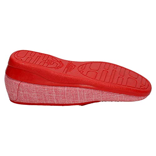 MADE IN SPAIN 1004 Zapatillas Nevada Mujer Zapatillas CASA Rojo 38