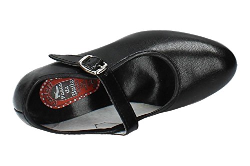 MADE IN SPAIN 15 Zapato DE SEVILLANAS NIÑA Zapatos TACÓN Negro 28