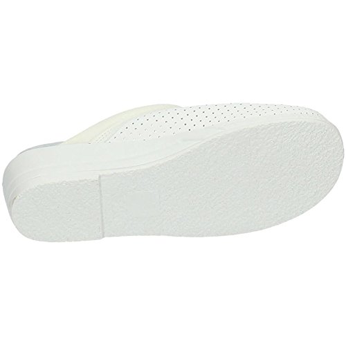 MADE IN SPAIN Z Zuecos Piel Blancos Mujer Calzado Trabajo Blanco 36