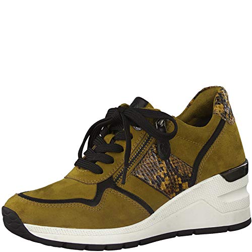 Marco Tozzi Earth Edition 2-2-23777-25 Sneaker, Zapatillas para Mujer, Mostaza Combi, 40 EU