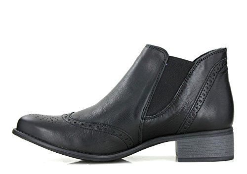 Mephisto - Botas de Otra Piel Mujer, negro (negro), 39,5