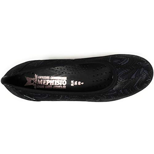 Mephisto Emilie - Bailarinas para mujer, color negro 37 EU