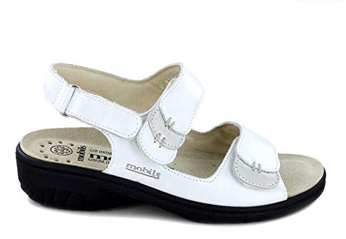 Mephisto GETHA - Sandalias, color plateado, color Blanco, talla 41 EU