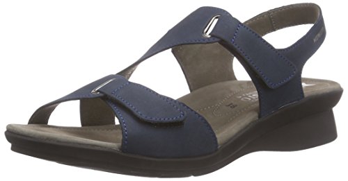 Mephisto Paris Bucksoft 6945 Navy, Sandalias Abiertas. Mujer, Azul Marino, 41 EU