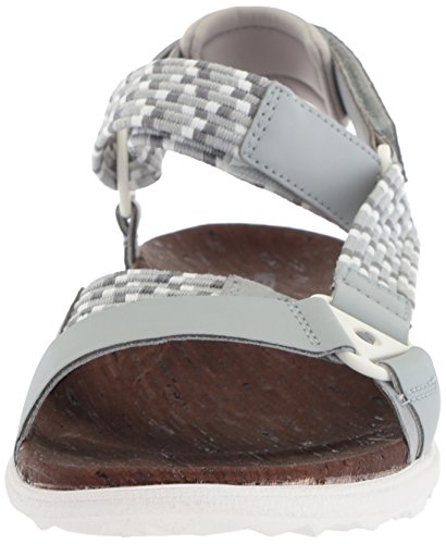 Merrell Around Town Sunvue - Sandalias tejidas para mujer, gris (High Rise), 40 EU