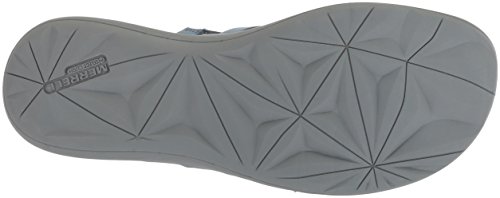 Merrell Duskair Seaway Post Sandalias de cuero para mujer, Azul (Azul (Blue Heaven)), 42 EU