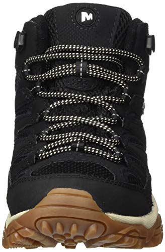 Merrell MOAB 2 Mid GTX, Zapatillas para Caminar, Sintético Mujer, Negro/Goma, 38 EU