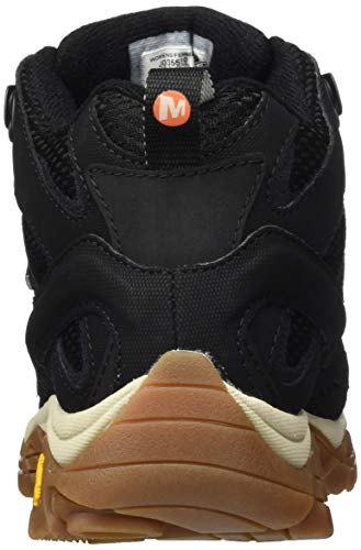 Merrell MOAB 2 Mid GTX, Zapatillas para Caminar, Sintético Mujer, Negro/Goma, 38 EU