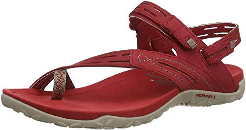 Merrell Terran Convert Ii Sandalias Deportivas para Mujer, Rojo (Chilli Chilli), 42 EU