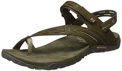 Merrell Terran Convert Ii Sandalias Deportivas para Mujer, Verde (Dusty Olive Dusty Olive), 38 EU