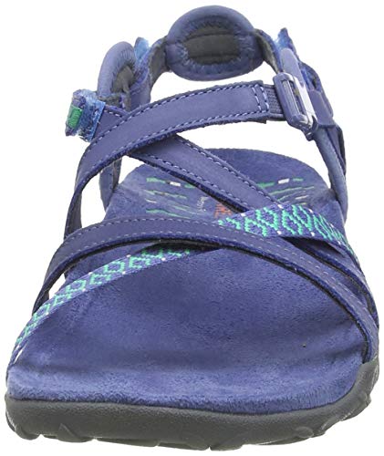 Merrell Terran Lattice Ii, Sandalia con Pulsera para Mujer, Azul (Thistle), 38 EU