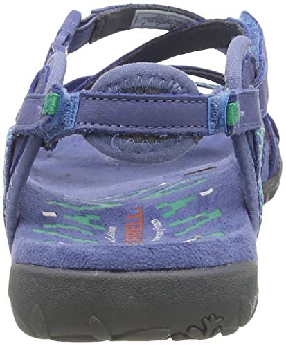 Merrell Terran Lattice Ii, Sandalia con Pulsera para Mujer, Azul (Thistle), 38 EU