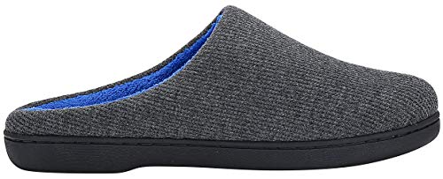 Mishansha Zapatillas de Estar en Casa Hombre Mujer, Zapatillas Casa Memory Foam para Invierno Otoño, Cómodas/Blanditas/Mulliditas y Calientes(Gris, 42/43 EU)