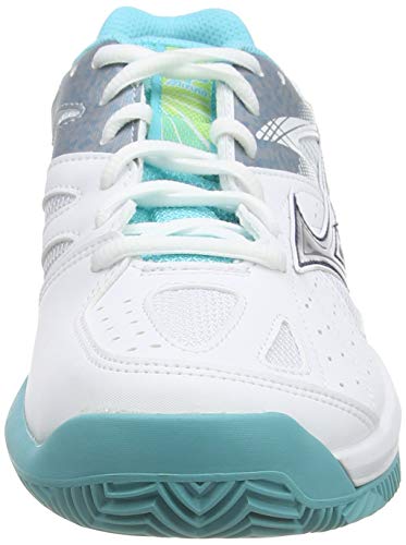 Mizuno Break Shot 2 CC, Zapatillas de Tenis Mujer, Blanco (White/Silver/Blue Curacao 03), 38 EU