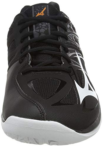 Mizuno Thunder Blade 2, Zapatillas de vóleibol Unisex Adulto, Negro/Blanco/Ébano, 38.5 EU