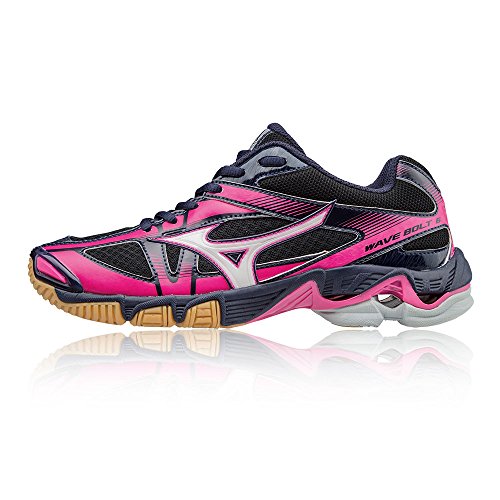 Mizuno Wave Bolt 6 Wos, Zapatillas de Running Mujer, Multicolor (Blackwhitepeatcoat), 38.5 EU