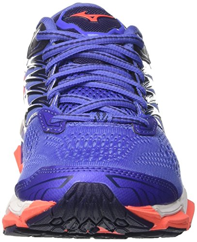 Mizuno Wave Horizon 2 Wos, Zapatillas de Running para Mujer, Azul (Bajabluefierycoralpatriotblue), 42 EU