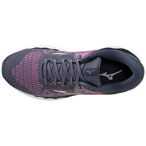 Mizuno Wave Horizon 5 (W), Zapatillas de Running Mujer, Chinese Violet/Platinum Gold/India Ink, 40 EU